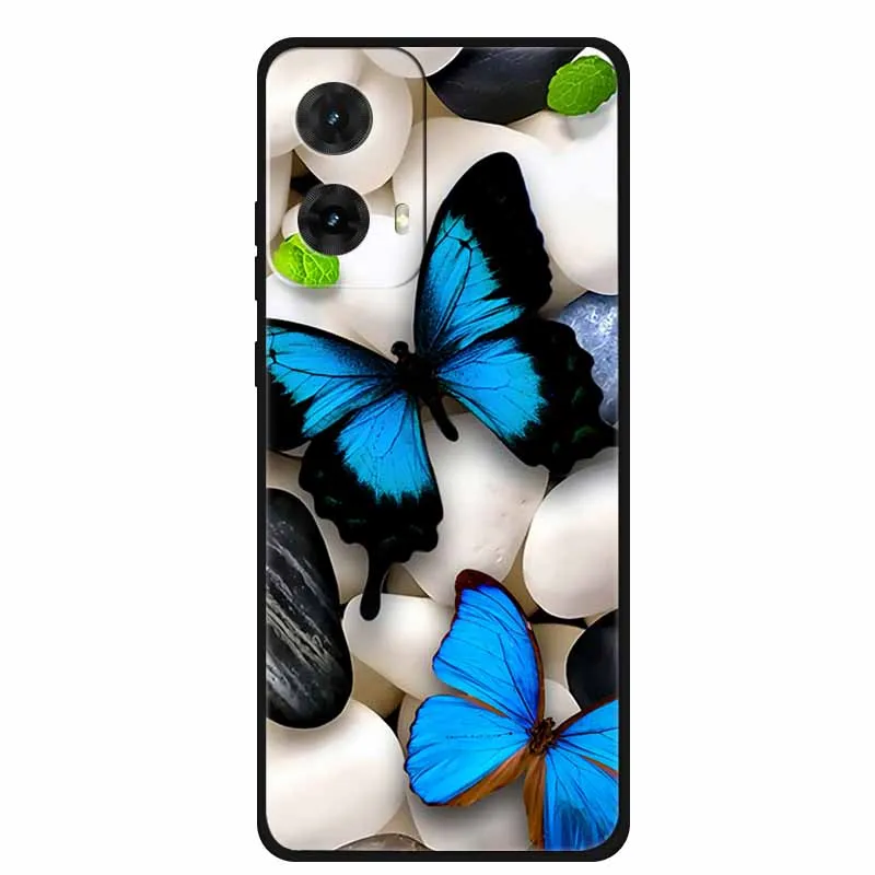 Colorful Painted Cat TPU Soft Silicone Phone Back Cover - Cute Design