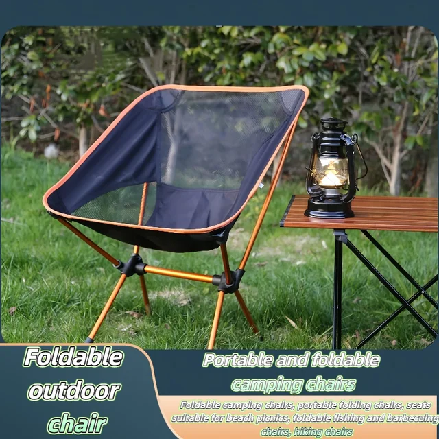 Portable Foldable Camping Chair with Side Pockets 1