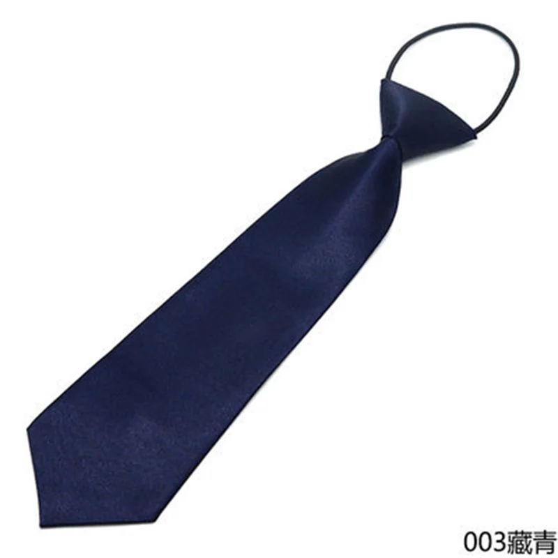 Fashion School Children Neck Tie Solid Color Easy To Wear For Girls Boys Kid Pre-tied Colorful Adjustable Skinny Necktie Gift
