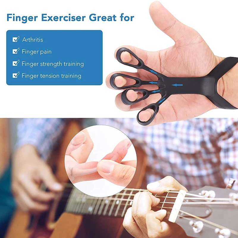 Silicone Grip Device Finger Exercise Stretcher Arthritis Hand Grip Trainer Strengthen Rehabilitation Training To Relieve Pain hand strengthener finger strength trainer finger trainer hand grip trainers hand grip exerciser hand trainer hand exerciser