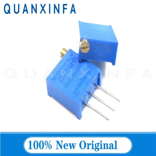 3296W-103 104 3296W 10 50 100Ohm 1K 2K 5K 10K 20K 50K 100K 200K 500K 1M 2M Ohm 200R 500R Trimpot Trimmer Potentiometer 5PCS trimmer potentiometer