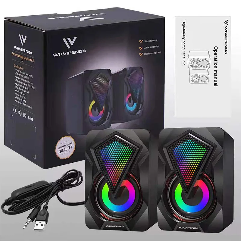 Computer Speaker Deep Bass Sound USB Mini Audio Speakers Laptop Notebook Desktop PC Multimedia Loudspeakers desktop speakers computer speaker