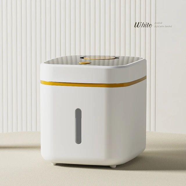 5 Kg-Os Konyhai Tartály Vödör Rovarálló Nedvességálló Rizs Doboz Szemcsék Lezárt Edény Otthoni Tároló Kedvtelésből Tartott Kutya Ételek Konyhaszervezője - Image 3