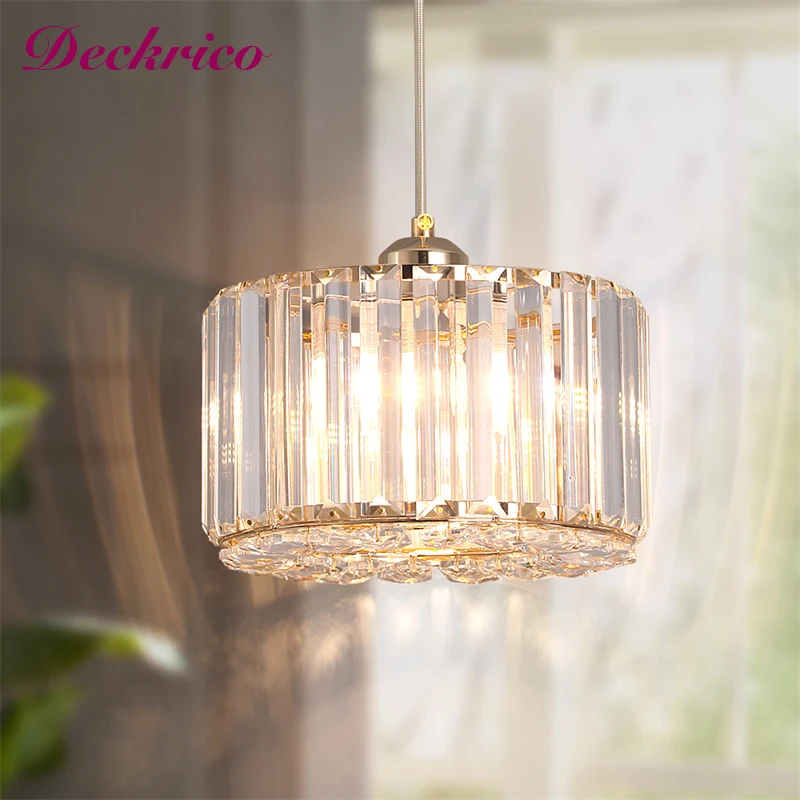 

Indoor K9 Crystal Pendant Light Luxury Modern Chandelier Living Room Bedroom Fixtures Lumiere Led Ceiling Lamp Lustre Home Decor