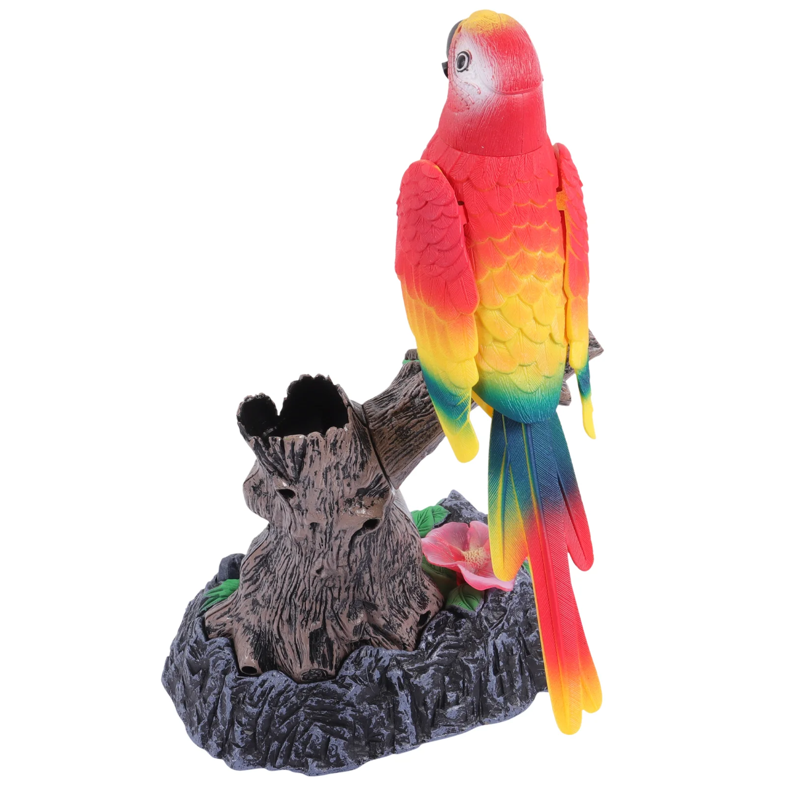 

Talking Parrot Sound Activated Bird Electronic Record Bird Model Realistic Parrot Figurine Model for Kids ( )