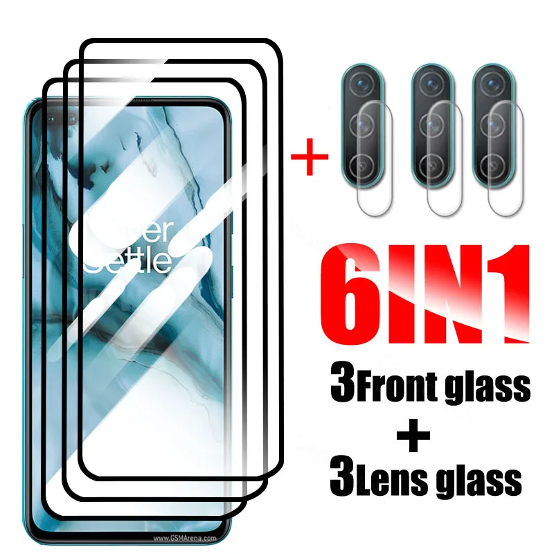 6 in 1 Tempered Glass For OnePlus Nord Screen Protector Full Cover 6-in-1-tempered-glass-for-oneplus-nord-screen-protector-full-cover