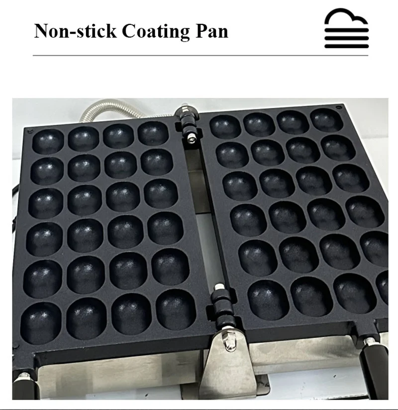 Electric or Gas Egg Waffle Mini Oval Sponge Cake Maker Non-stick Coating Pan Bubble Waffle Baking Machine Commercial Home Use 2