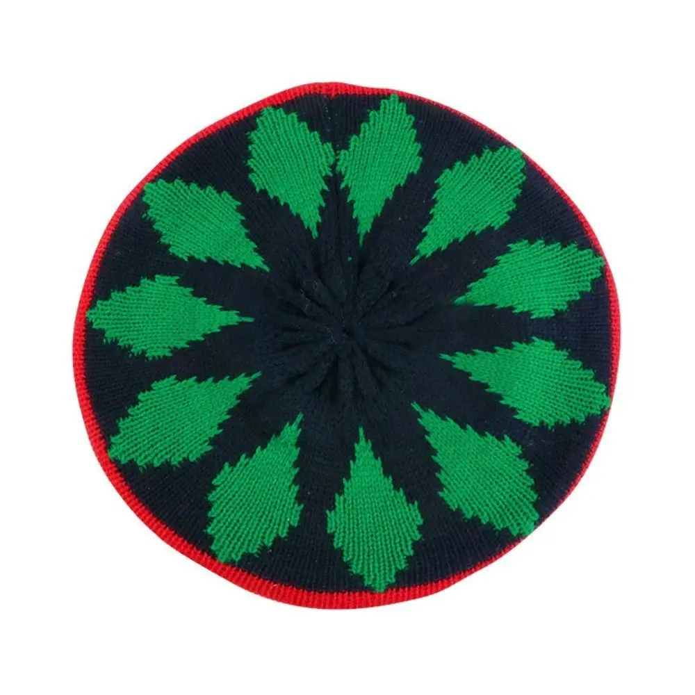 Klassische jamaikanische Reggae-lose Strickmütze aus Wolle, gestrickt, warme Regenbogenmütze, weiche Damenmütze – Detail 5
