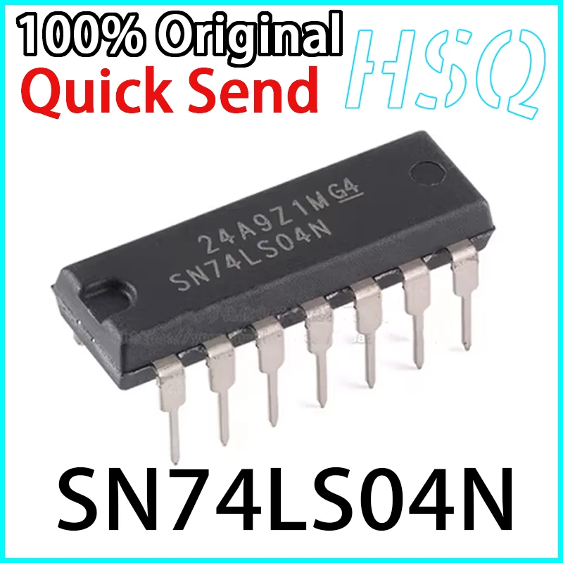 

10PCS NEW SN74LS04N HD74LS04P DIP-14 gate and inverter 74LS04 chip