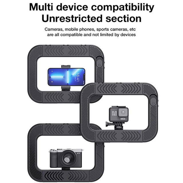 LED Ring Light Bluetooth Selfie Light Phone Video Stabilizer Portable Rig for Smartphone YouTube Vlogging Makeup Live TikTok 3 LED Ring Light Bluetooth Selfie Light Phone Video Stabilizer Portable Rig for Smartphone YouTube Vlogging Makeup Live TikTok 3