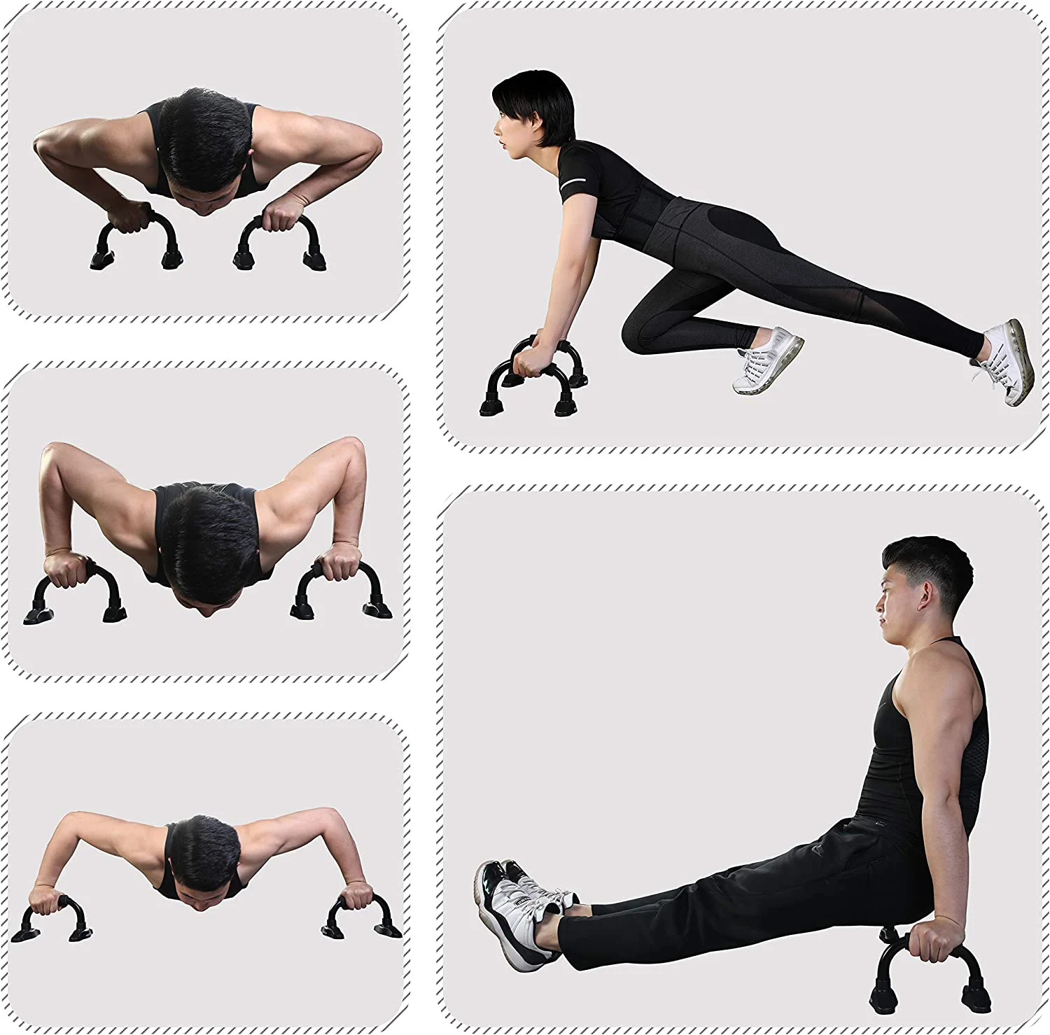 Push Up Bars Strength Training Workout Stands With Ergonomic Push-up Bracket Board with Non-Slip Sturdy Structure Portable