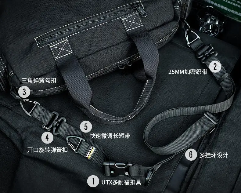Taktischer Gurt Schnell verschluss verstellbar abnehmbar Einzel Doppelpunkt funktion modular erweiterbar Schulter gurt Outdoor-Jagd – Detail 3