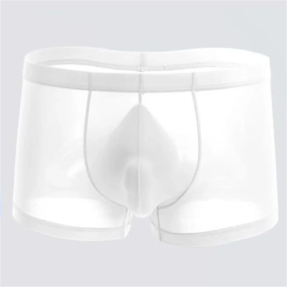 Boxer Sexy Blanc Transparent - Sous-vêtements pour hommes dans le style