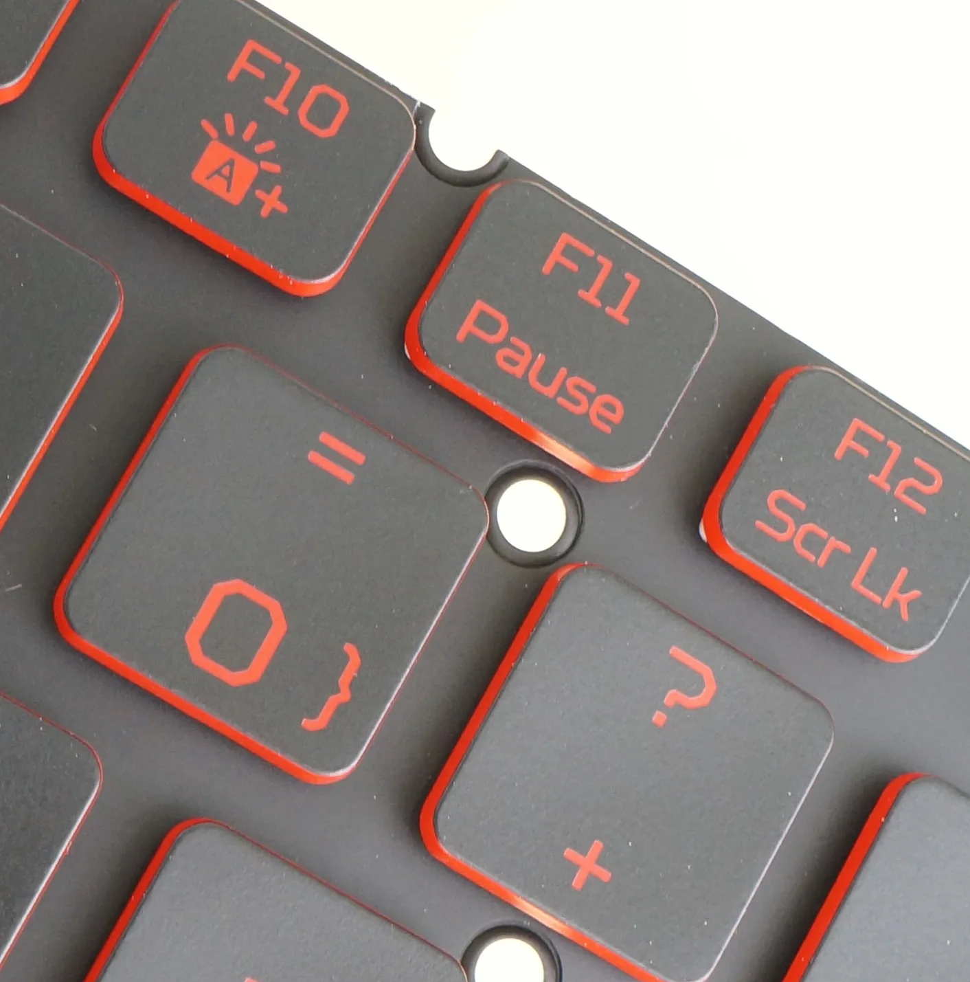 Teclado Retroiluminado Vermelho para Acer Aspire Nitro An51555 An517-52 An51544 Qwertz Azerty us uk Espanhol Canadá Portugues Italiano de Francês Checo Slk - Imagem 4