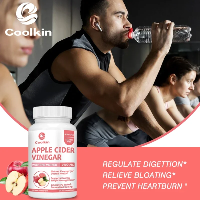 Apple Cider Vinegar Capsules Supplement Bloating Relief Weight Management Detoxification Appetite Suppressant