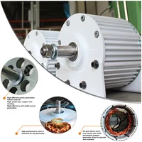 เครื่องกำเนิดไฟฟ้าพลังงานลมและกังหันความเร็วต่ำ3000W 5000W 48V 96V 110V 220V 6
