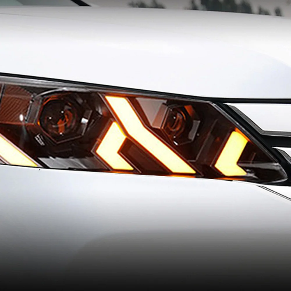 For Honda Accord 9th 2013-2015 Car Headlight Assembly Upgrade LED Lamborghini Style Projector Lens Car Tool Accessories - Image 4