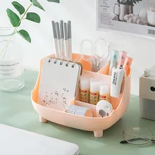 

Simple Desktop Storage Box Student Desktop Stationery Storage Container Multifunction Girls' Dormitory Cosmetic Organizing Box