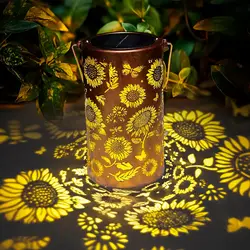 Vibrant Solar Sunflower Lantern - Outdoor Waterproof Garden Decor (Sunflower)