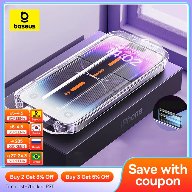 Baseus의 아름다움과 보호를 겸비한 iPhone 강화 유리 화면 보호기