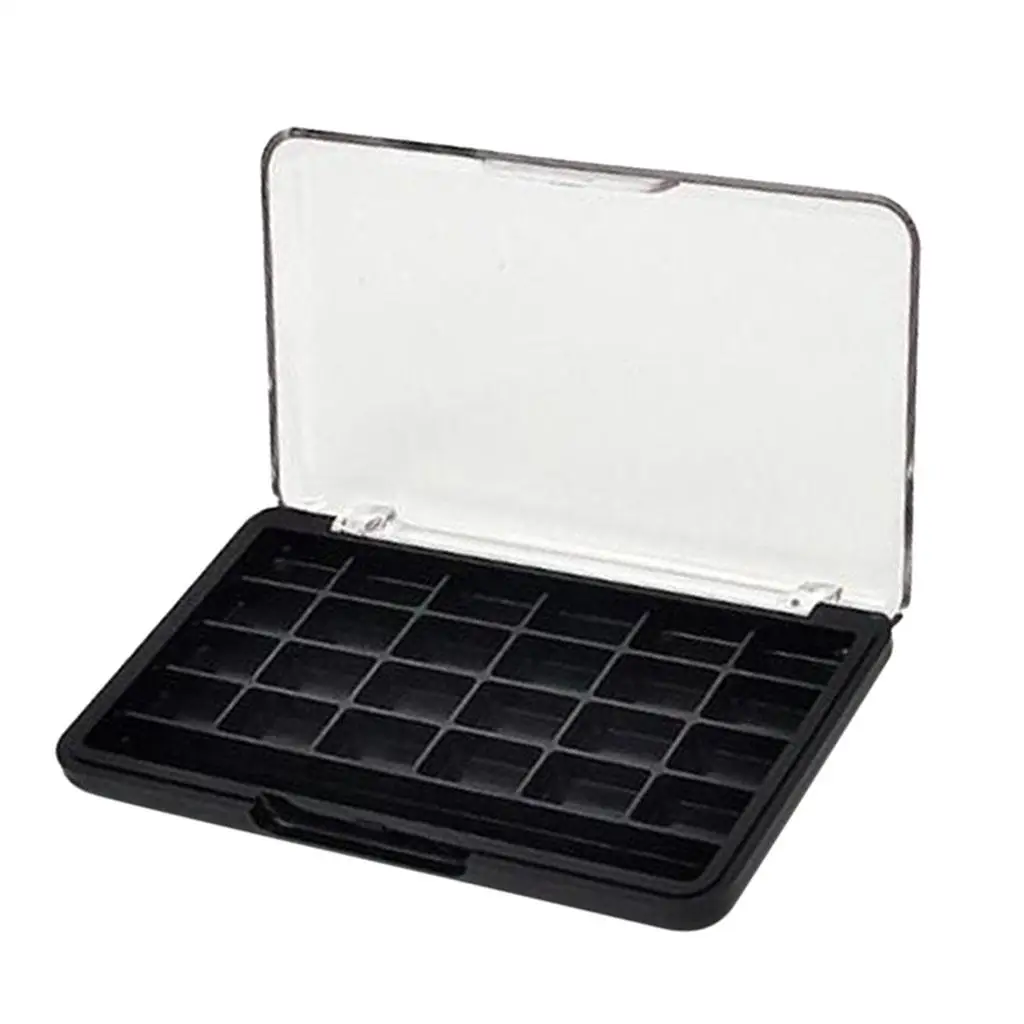 Sleek Clear Cosmetic Storage Organizer with Makeup Brush Holder, Compact Size, Black