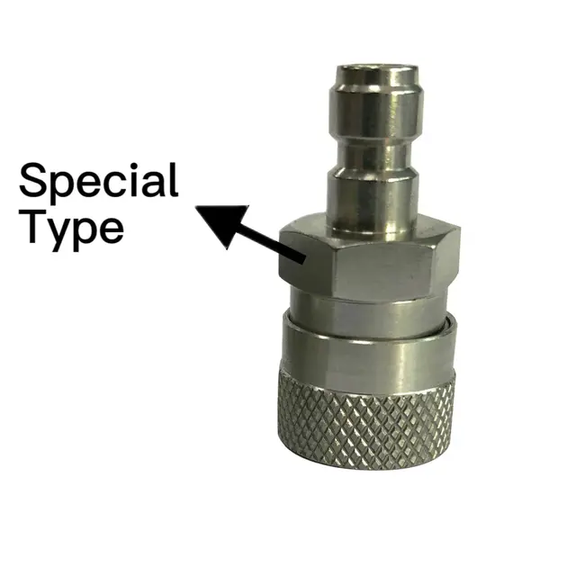 QUPB Paintball 1/8NPT Male Thread Coupler Quick Connect Plug Release