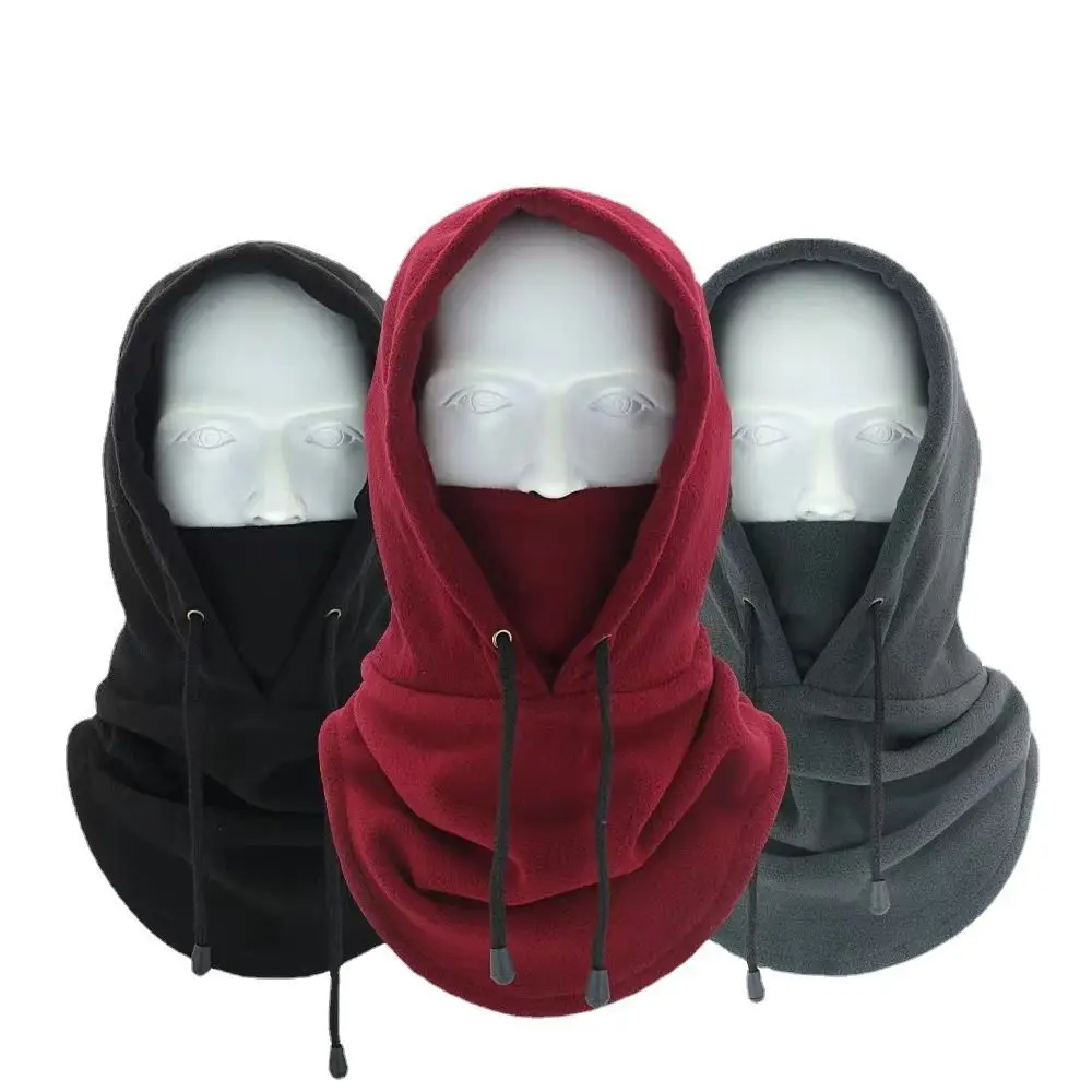Unisex Polar Fleece Windproof Winter Beanie and Full Face Ski Mask