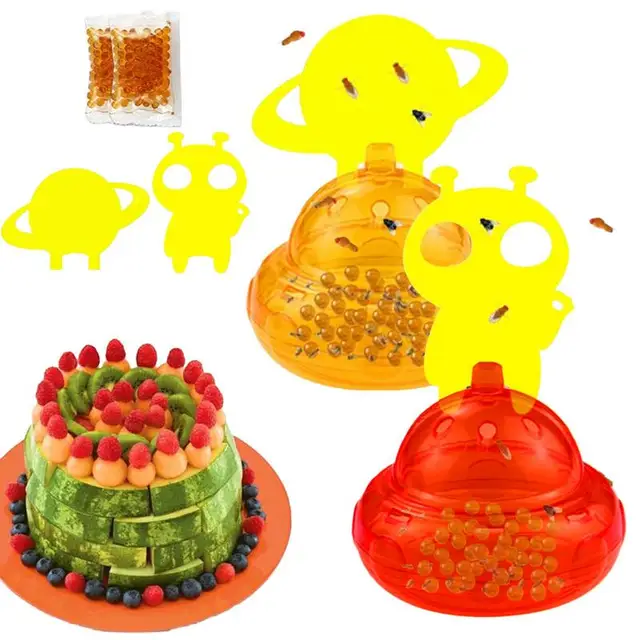 Gyümölcsleples Csapdák Beltéri Gnat Fogó Készlet Könnyen Megtisztíthatók Háztartási Készletek Rovarcsapdát A Kempinghez Kültéri