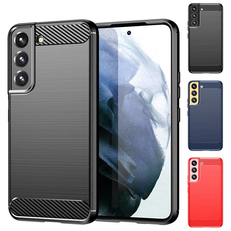 Per Samsung S23 Plus Custodia Cover Samsung Galaxy S23 Plus Capas New Carbon Fiber Tpu Soft Cover Fundas Samsung S23 Plus S 23 Ultra