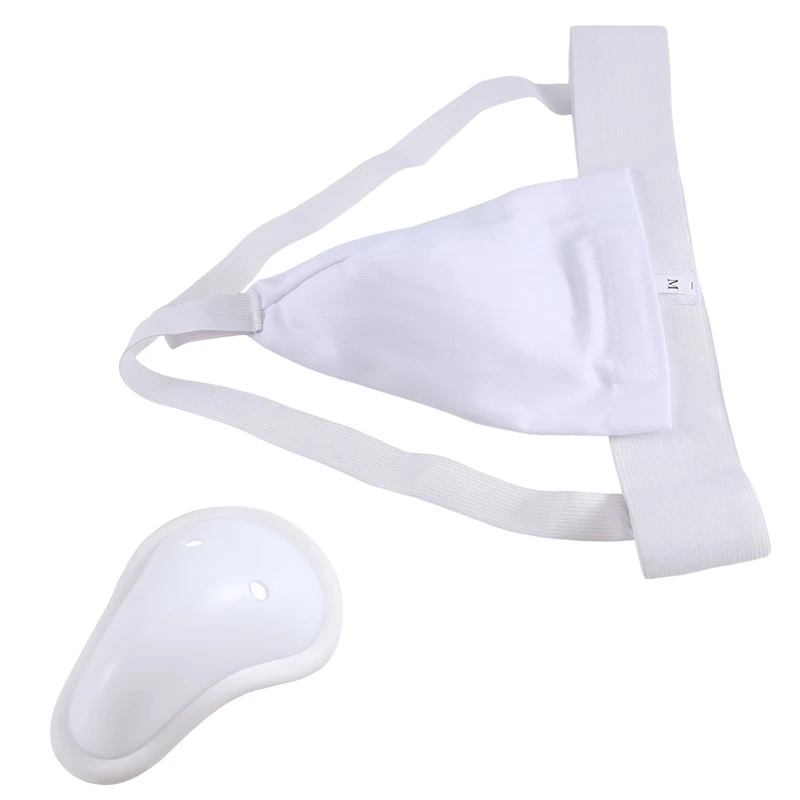 Men Groin Protector Cup Boxing Kickboxing Muay Groin Guard Ventilated Adjustable Karate Fighting Training