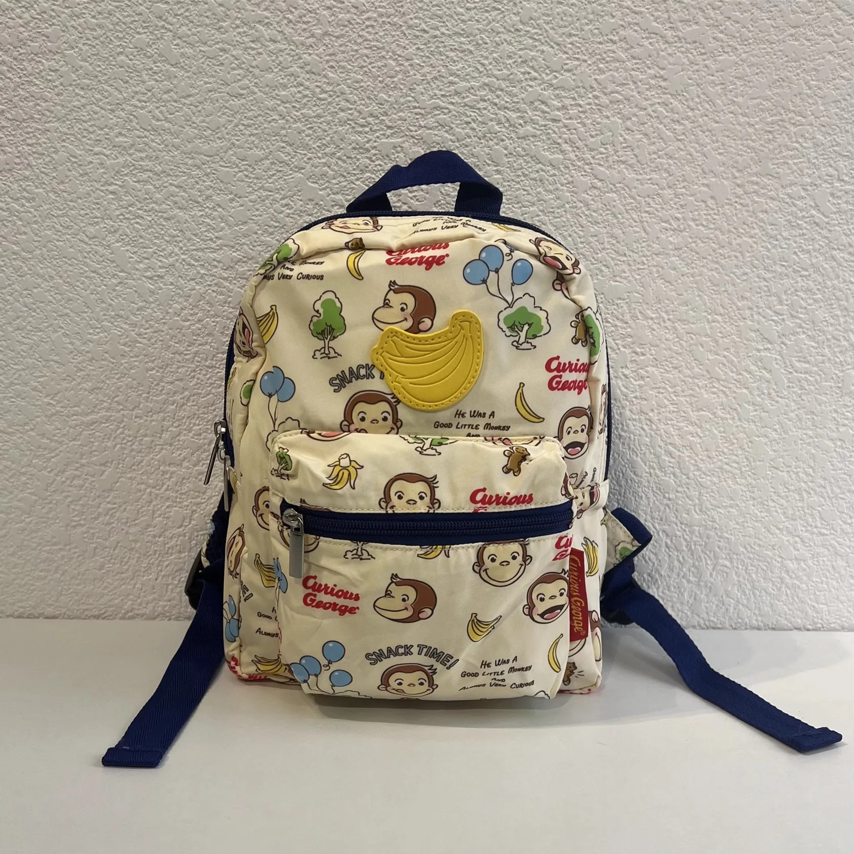 New Cute Curious George Monkey Kids Boy Small Backpack Bags Children Kindergarten Schoolbag 1