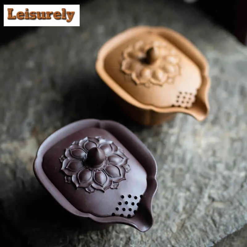 150ml Retro Yixing Purple Clay Teapots Handmade Lotus Flower Hand Grab Pot Raw Ore Mud Kettle Zisha Tea Set Cafes Supplies Craft