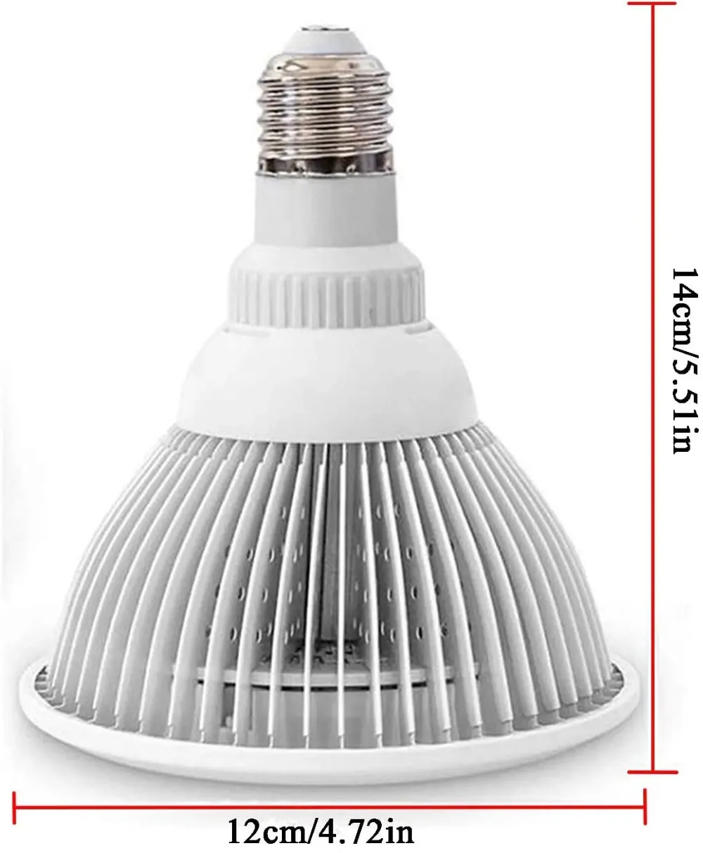 LED Red Infared Light Therapy Lamp for Body, 36w Red Light Therapy Lamp Improve Muscles and Skin,Red 660nm Infrared 850nm E27