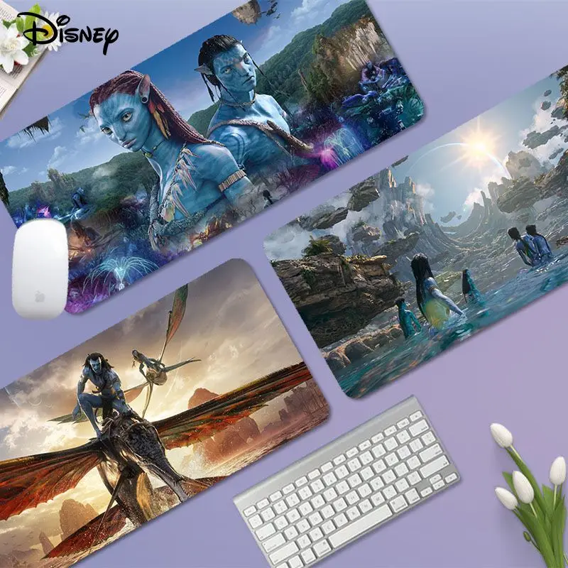 

Disney Avatar 2 The Way of Water Mousepad 80x30cm XL Lockedge Office Computer Desk Table Cushion Non-slip for Teen Girls Bedroom