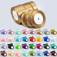 Satin Ribbon 23Meters 6mm 10mm 15mm 25mm 38mm 50mm Sash Gift Bow Handmade DIY Craft Christmas Wedding Party Supply Decoration