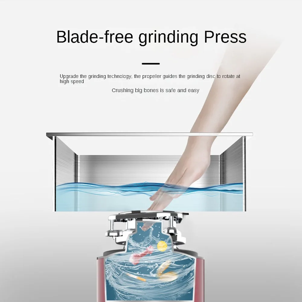 Home Appliances Garbage Disposer Household Kitchen Sink Kitchen Waste One Click Shredder Automatic Garbage Disposal 5