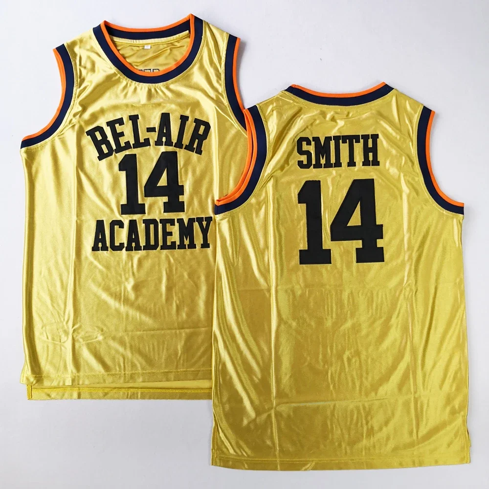 Will Smith Jersey #14 Carlton Banks #25 Bel-Air Academy Basketball Jersey Mens Shirt All Stitched TV Cosplay S-3XL ping