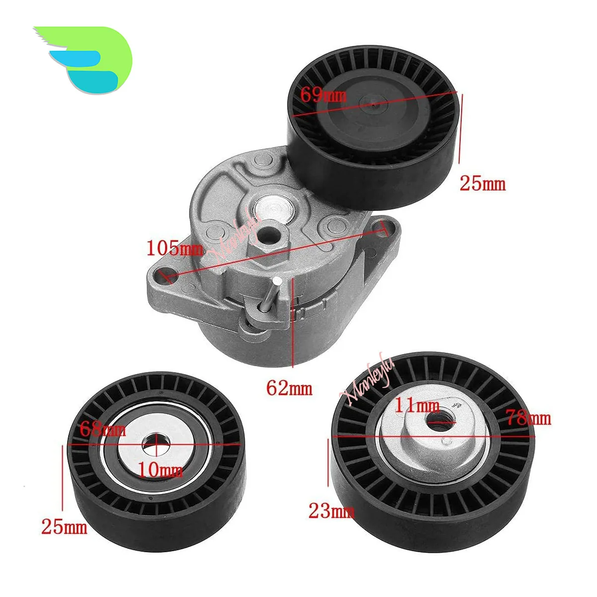 BeltTensionerAssemblyForBMWE36E39E46E53320i323iM3Z3