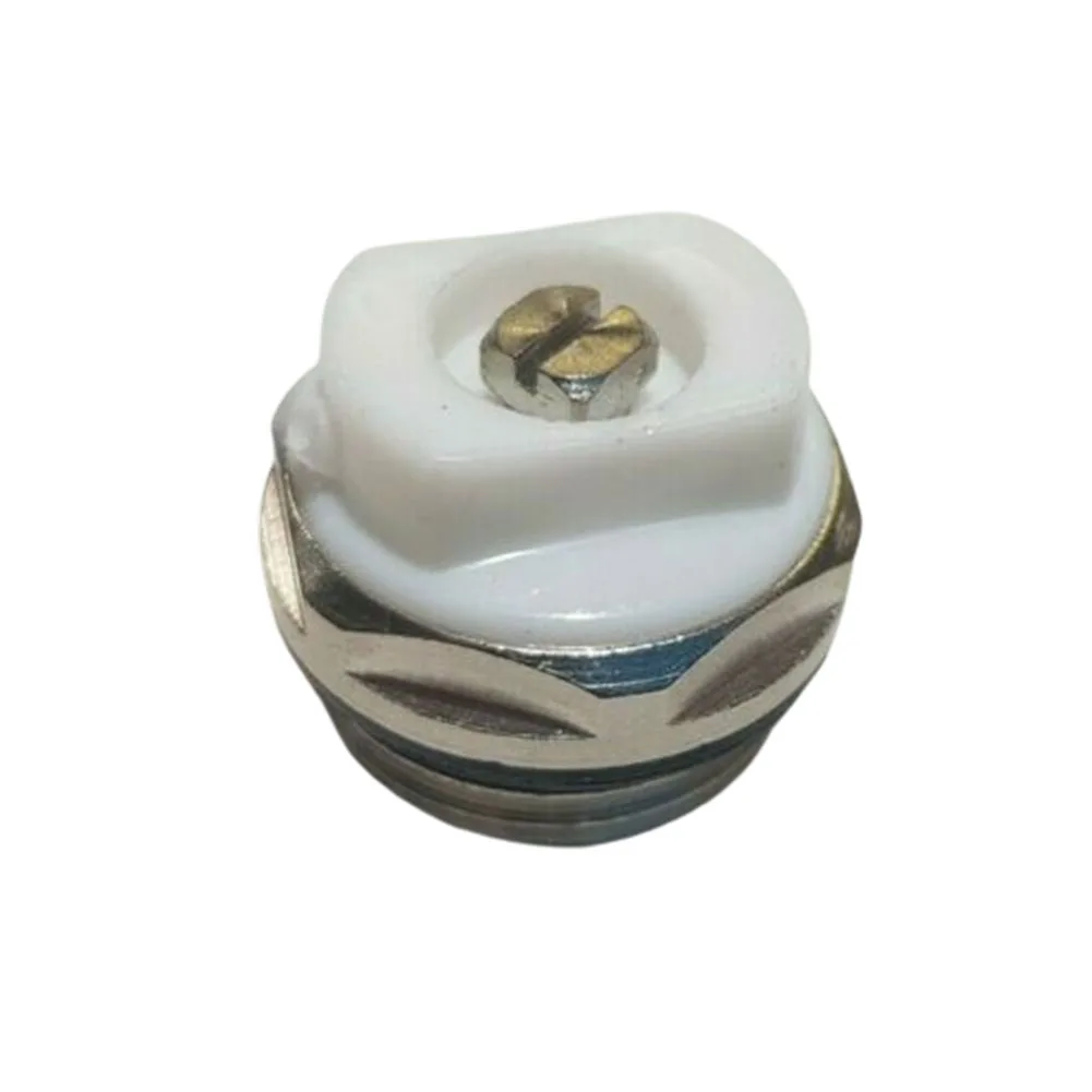 

15pcs Nickel Plated Brass Blanking Plug 12 Inch Manual Heating Valve Durable Material Easy to Use For Central Heating Systems