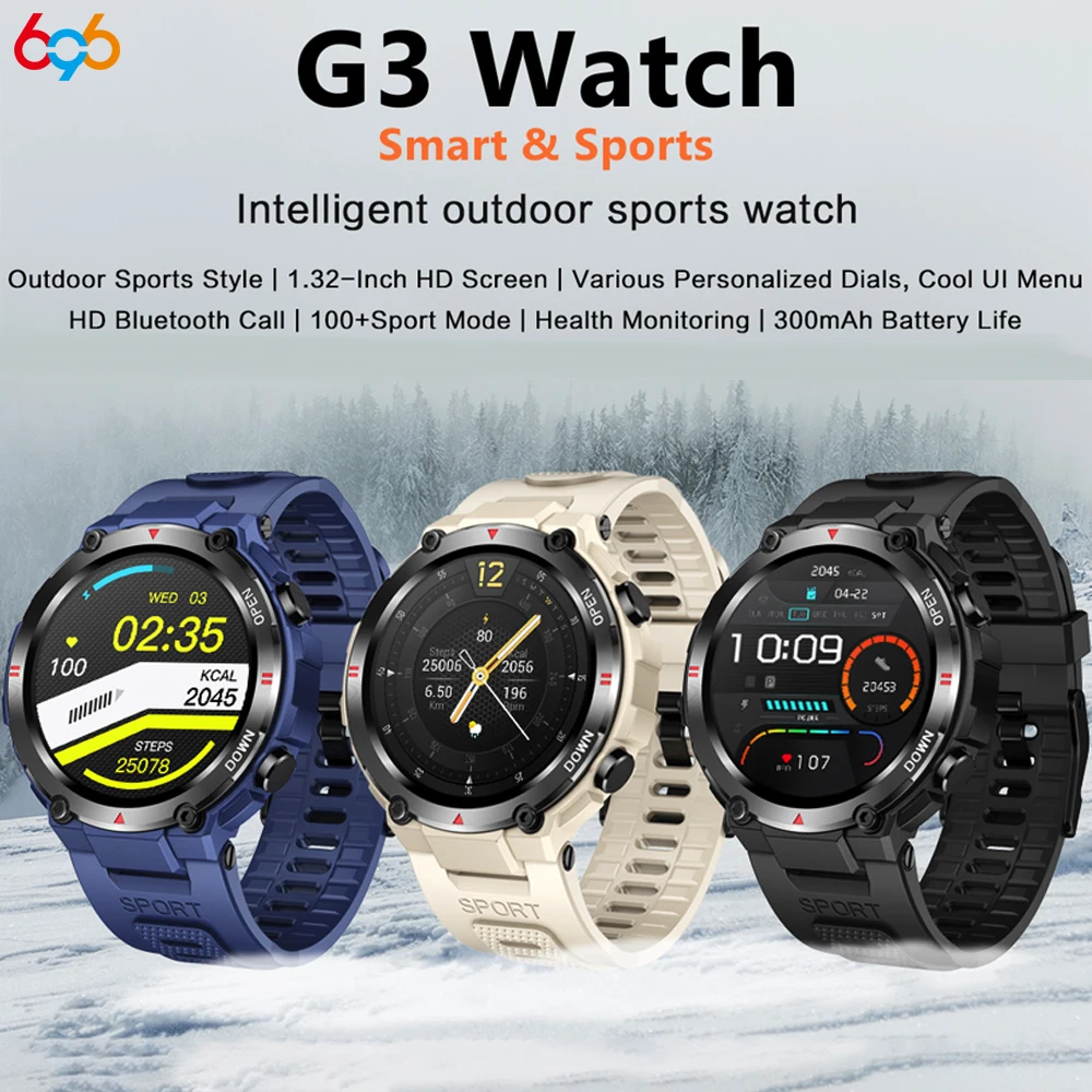 

Blue Tooth Call Smart Watch Women Men Waterproof Smartwatch Sports Sleep Heart Rate Monitor Voice Assistant 100+ Exercise Mode