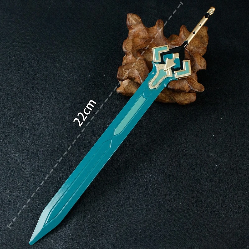 Genshin Impact Skyrider Sword Metal Collectible Ornament Gift