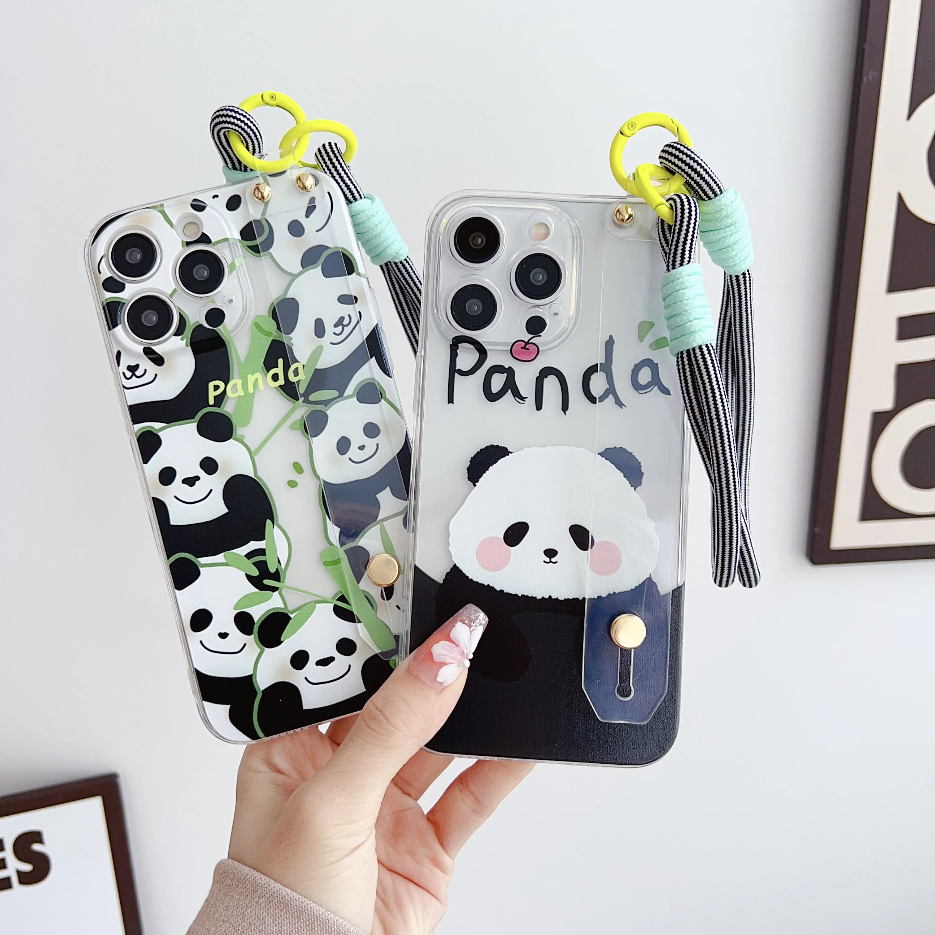 Lazy Panda Case with Wrist Strap for OnePlus - Elegant Protection