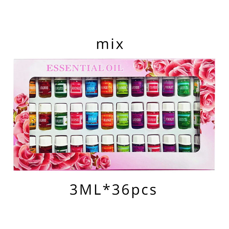 Essential Oils Aromatherapy Set - Lavender & Rose Blend for Diffusers and Humidifiers