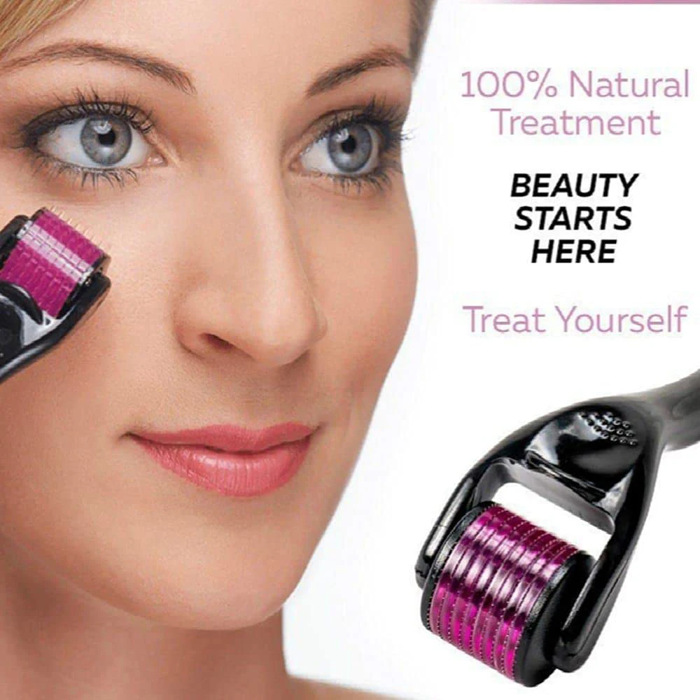 BeautyCareTool540NeedlesMicroNeedlingRollerTitaniumNeedleFace