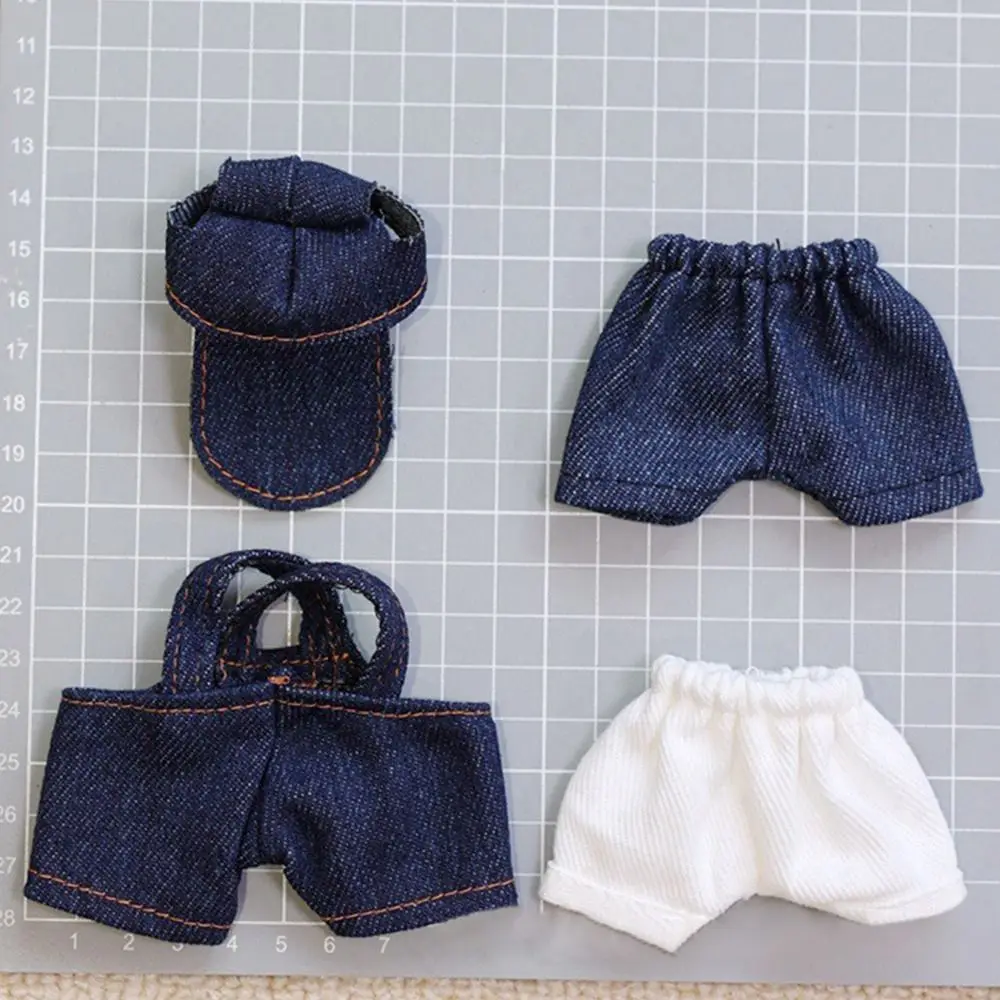 Trendy Mini Overall Jean Cute Clothing All-match Children Birthday Gift Toy for 14cm Wallace Gromit Dog