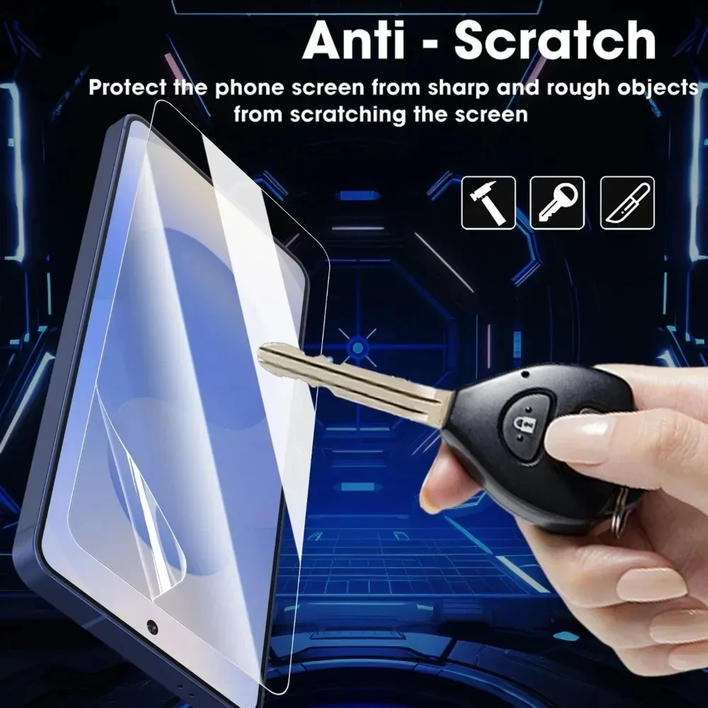 Premium 4-Pack Hydrogel Screen Protectors - Ultra-Clear, Soft Protection Film