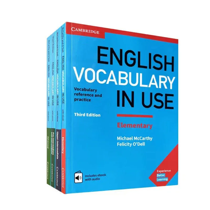 

4 Books Cambridge English Vocabulary Book English Vocabulary in Use English Learning Artifact Grammar Encyclopedia