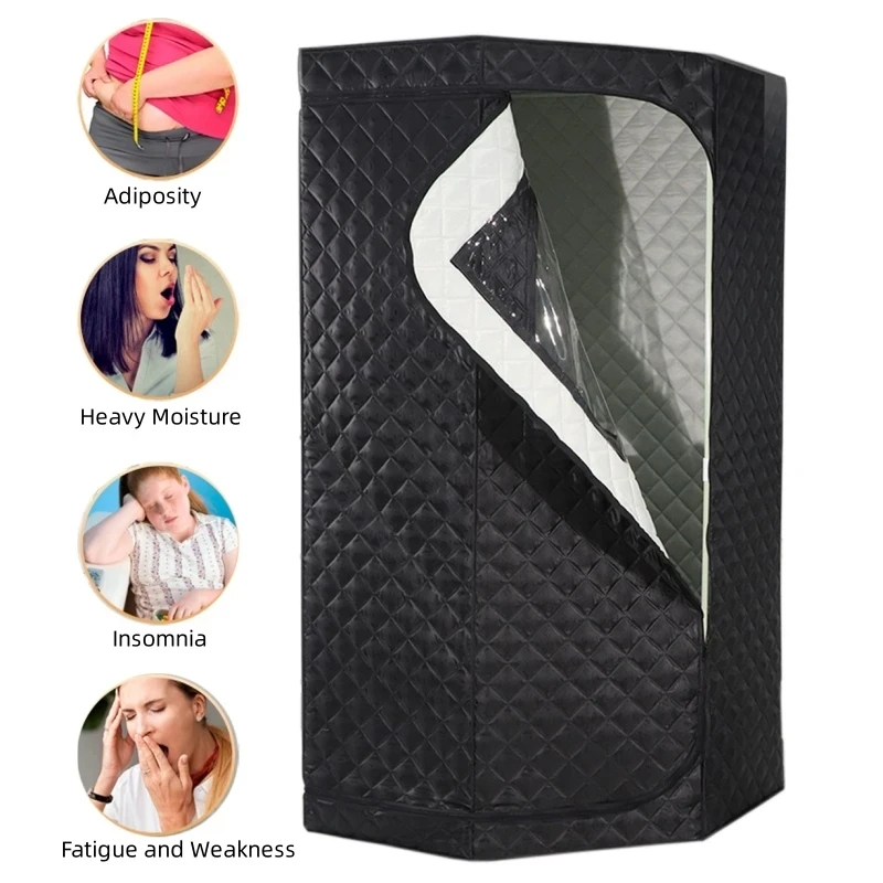 Full Size New Steam Sauna Heating 1600W 4L Portable Box Ease Insomnia Stainless Steel Pipe Support AU UK US EU Plug 2