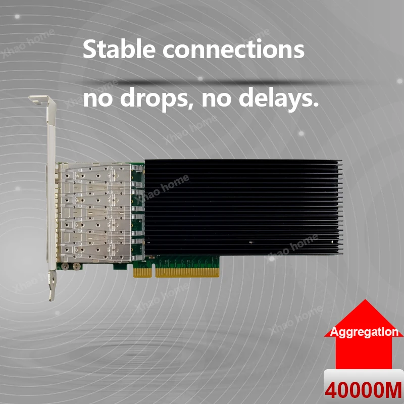 Intel X722 칩 쿼드 포트 10G SFP+ 파이버 서버 네트워크 카드 SR-IOV 가상화용 4포트 엔터프라이즈 이더넷 어댑터