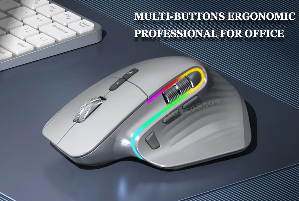 Wireless Ergonomic Mouse - 2.4g Vertical Bluetooth 4.0 Mouse With Dpi  1000/1600/2400 For Laptop, Desktop, Pc, Macbook